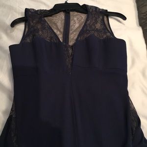 Navy BCBG gown